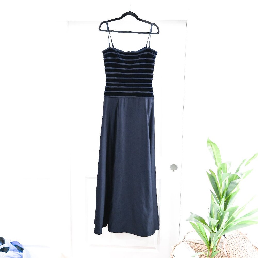 Tadashi Vintage Size 12 Velvet Fairy Grunge Maxi Dress